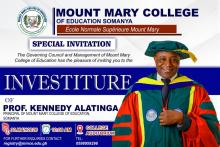 INVESTITURE OF PROF. KENNEDY ALATINGA 